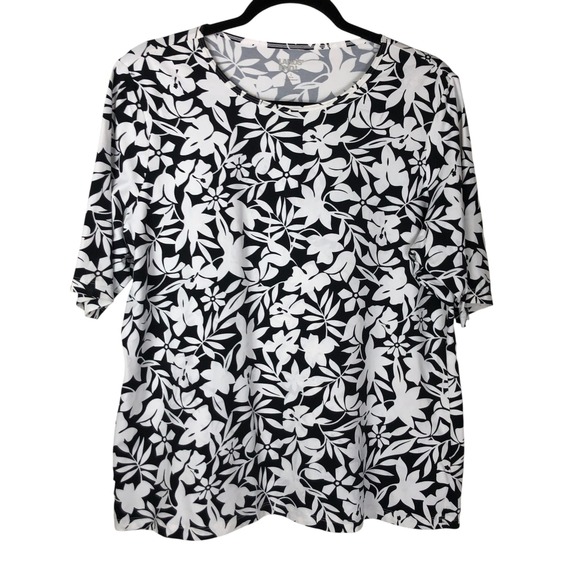 Lands' End Other - Lands' End Womens Floral Rash Guard Size L Resortwear Modest Swim Beach Vacation